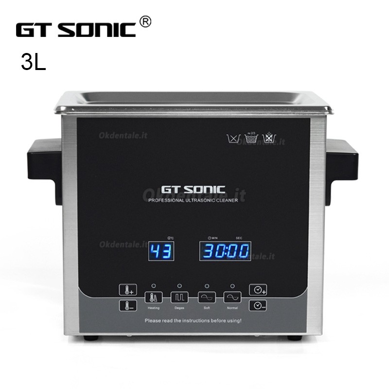 GT SONIC D-serie Pulitore digitale ad ultrasuoni 2-27L 100-500W con funzione di riscaldamento